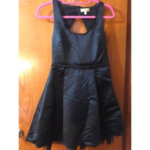 Vera Wang Black Cocktail Dress with back cutout